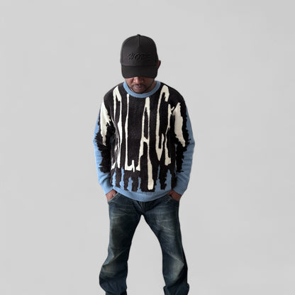 Knit Luxury Mohair Jacquard Sweater